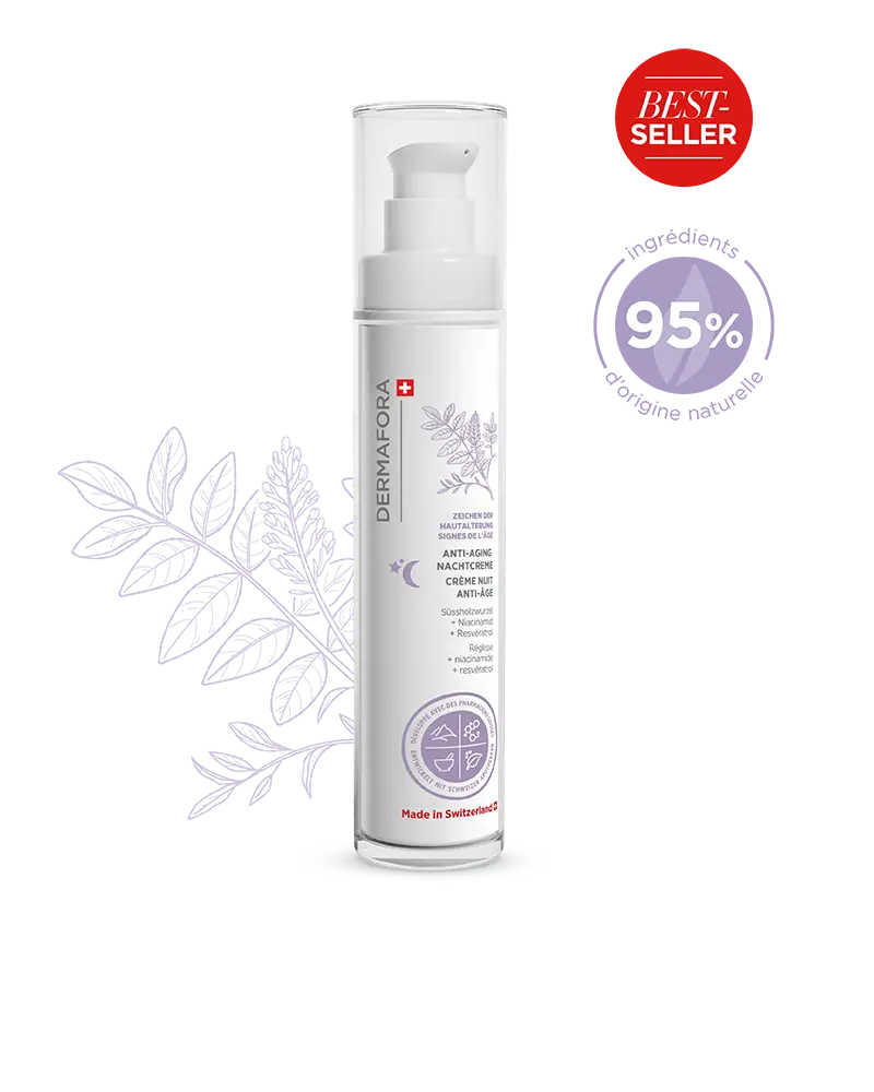 Crème de nuit Dermafora avec note de satisfaction 95 %