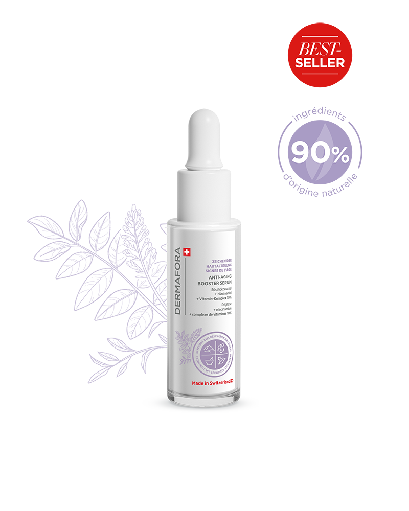 Sérum booster Dermafora avec note de satisfaction 90 %