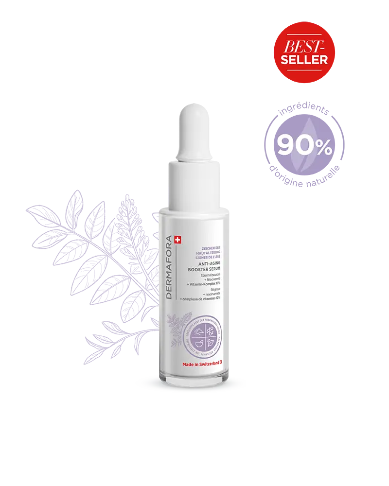 Sérum booster Dermafora avec note de satisfaction 90 %