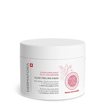 Glow peeling pads Dermafora gamme éclat instantané